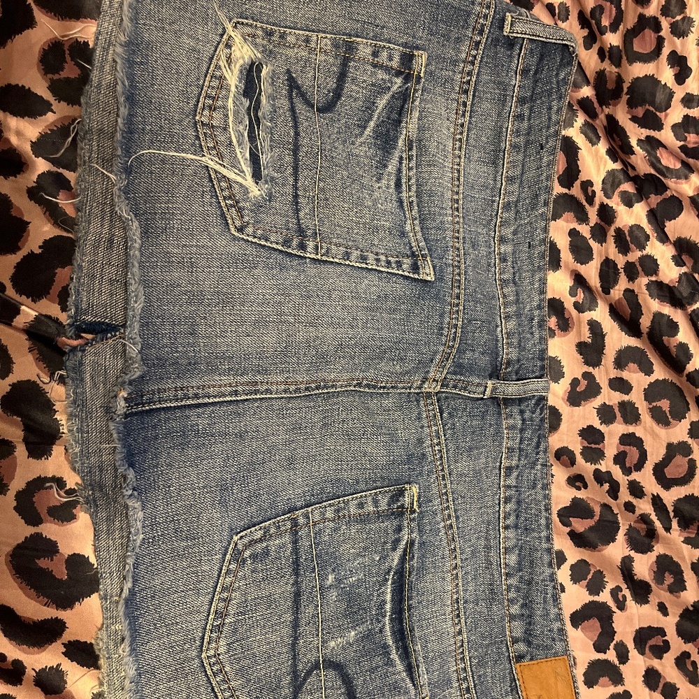 American eagle jean skirt